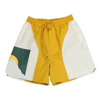 white yellow sun shorts