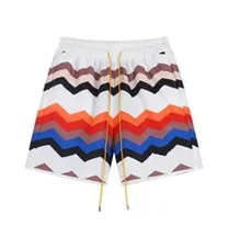 white multicolor shorts