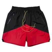 red black shorts