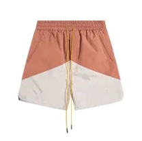 white orange shorts