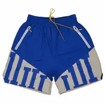 blue striped short pants