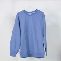 light blue sweatshirt