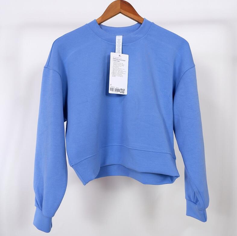 light blue crop top sweater