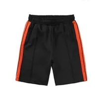 black orange shorts