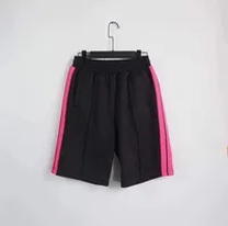 black pink sweatpant shorts