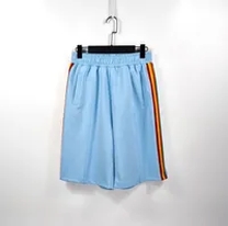 light blue sweatpant shorts