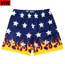 yellow blue stars  shorts