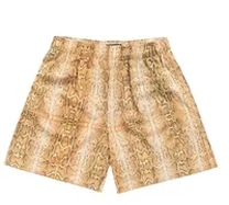 brown white short pants