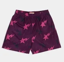 purple stars short pants