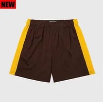 brown yellow short pants