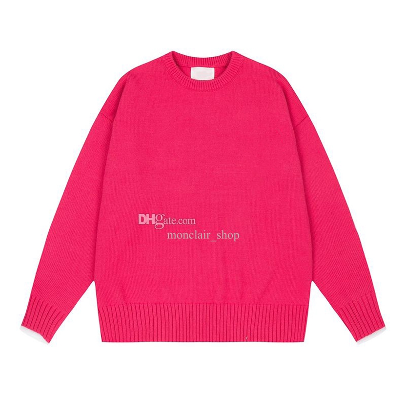 pink crew neck sweater