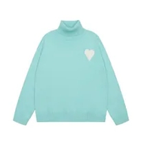 light blue turtleneck sweater