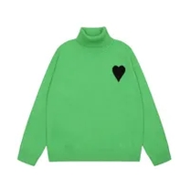 green turtleneck sweater