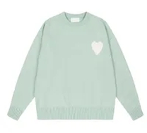 light blue crew neck sweater