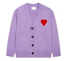 purple cardigan sweater