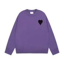 purple crew neck sweater