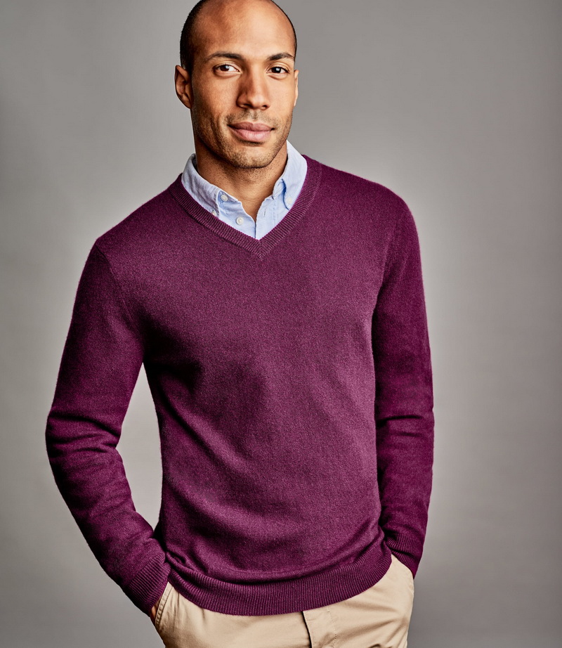 maroon v neck pullover