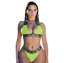 green swimsuit