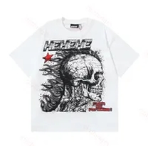 white t shirt skull