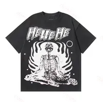 black t shirt skeleton