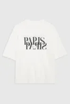 white paris tee shirt