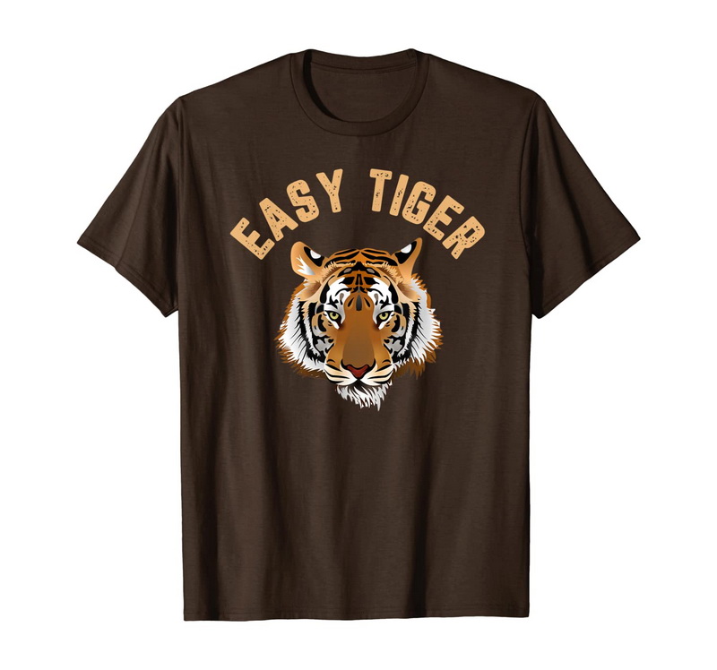 brown easy tiger t-shirt