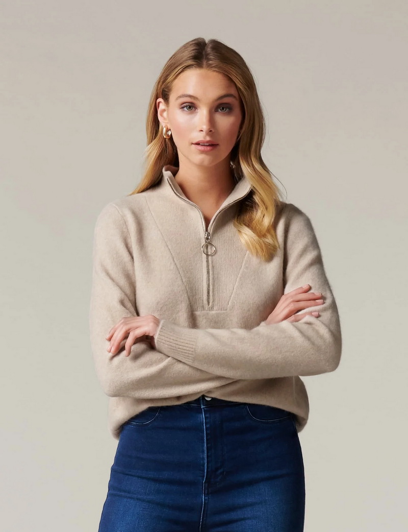 beige sweater