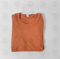 orange tee shirt