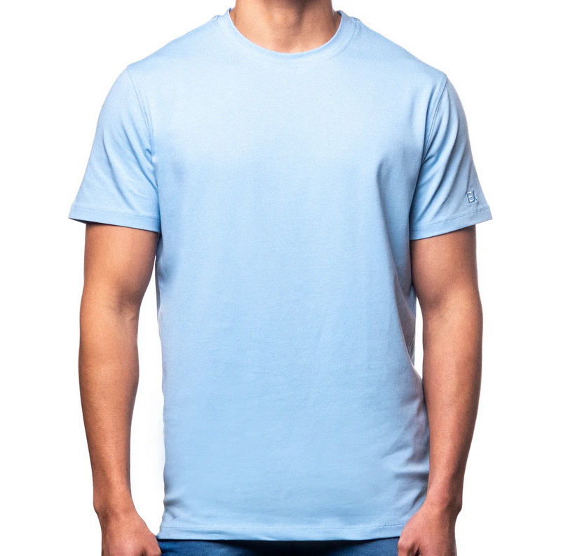 blue t shirt short sleeve