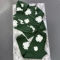 green track suit snowflakes