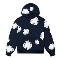 dark blue hoodie snowflakes