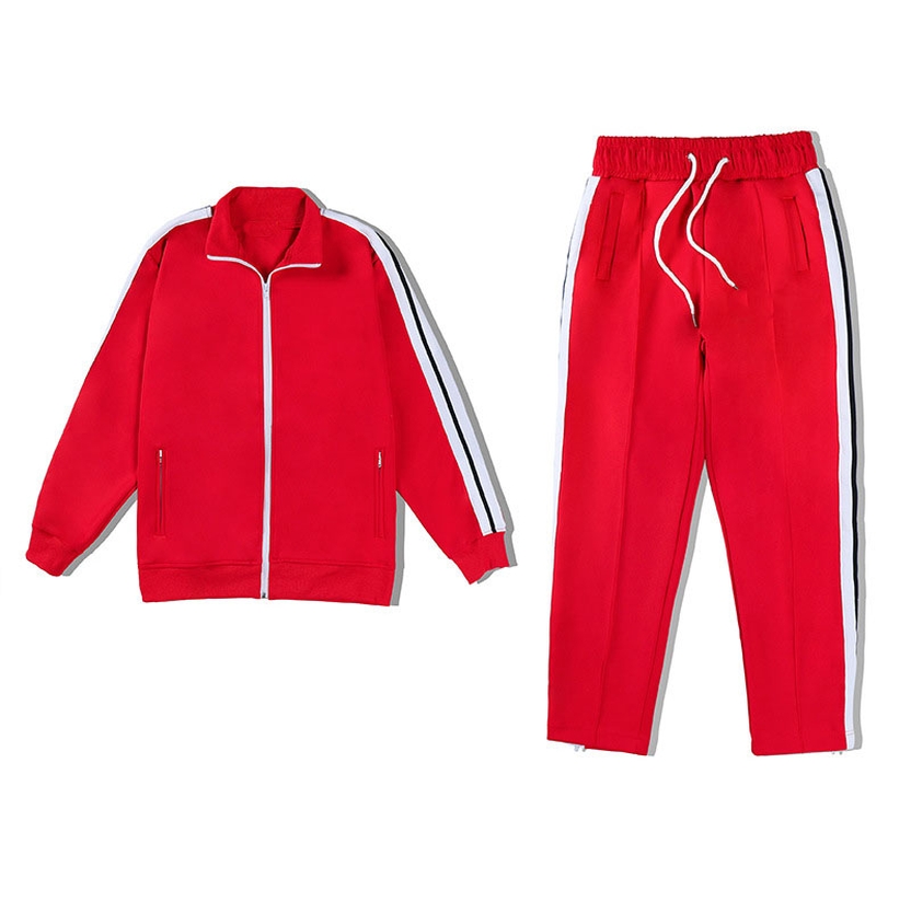 red track suit