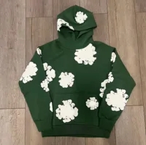 green hoodie