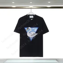 black tshirt swan