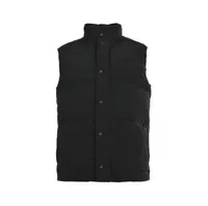 black puffer vest