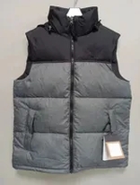 grey black puffer vest