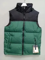 green black down vest