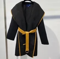 black coat with belt