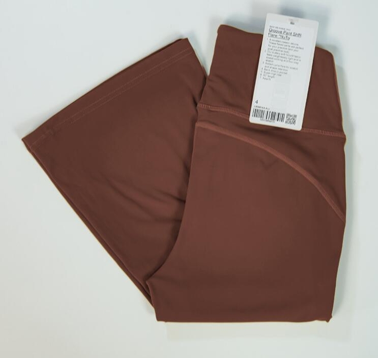 brown flare yoga pants