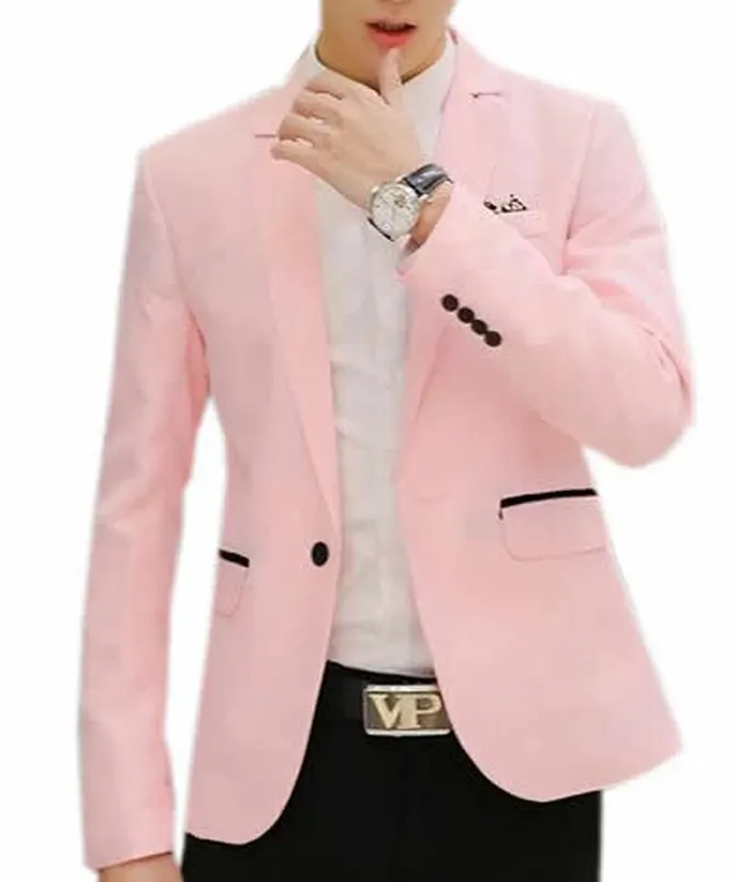 pink suit jacket