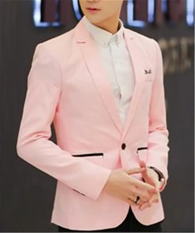 pink suit jacket