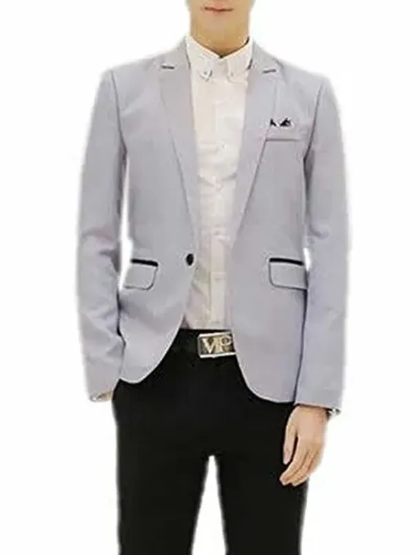 grey suit jacket