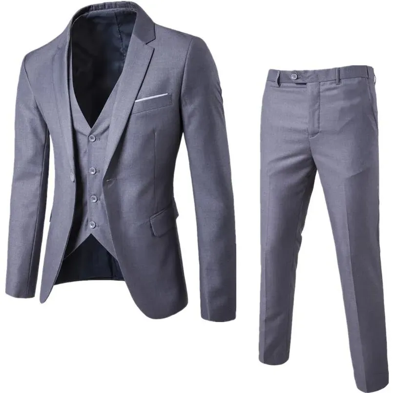 lavender grey suit