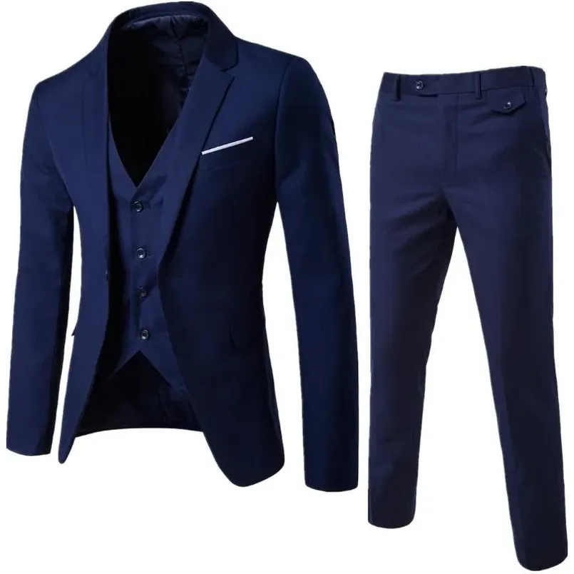 navy blue suit